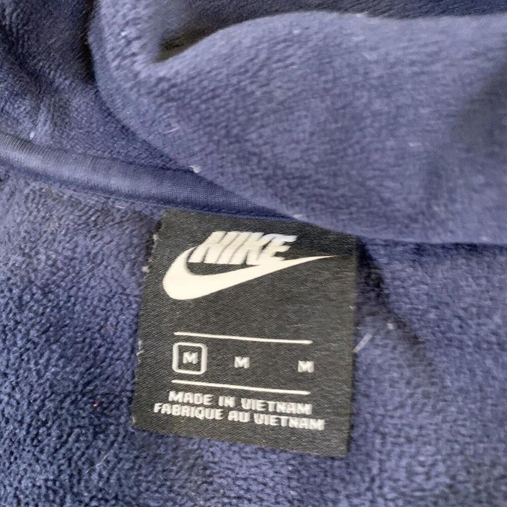 Nike Sportswear Windrunner Full Zip Fleece Jacket Mens Medium Blue Red Hooded B3 - Picture 6 of 15